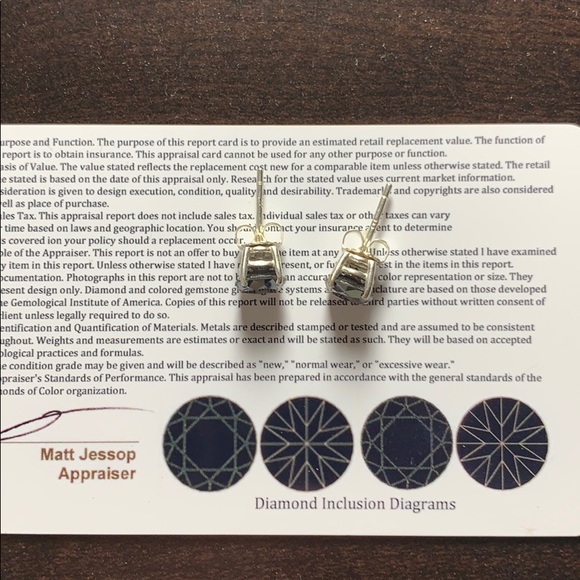 $1,110 Appraised 1.82 Carat Black Diamond Studs - Picture 6 of 6
